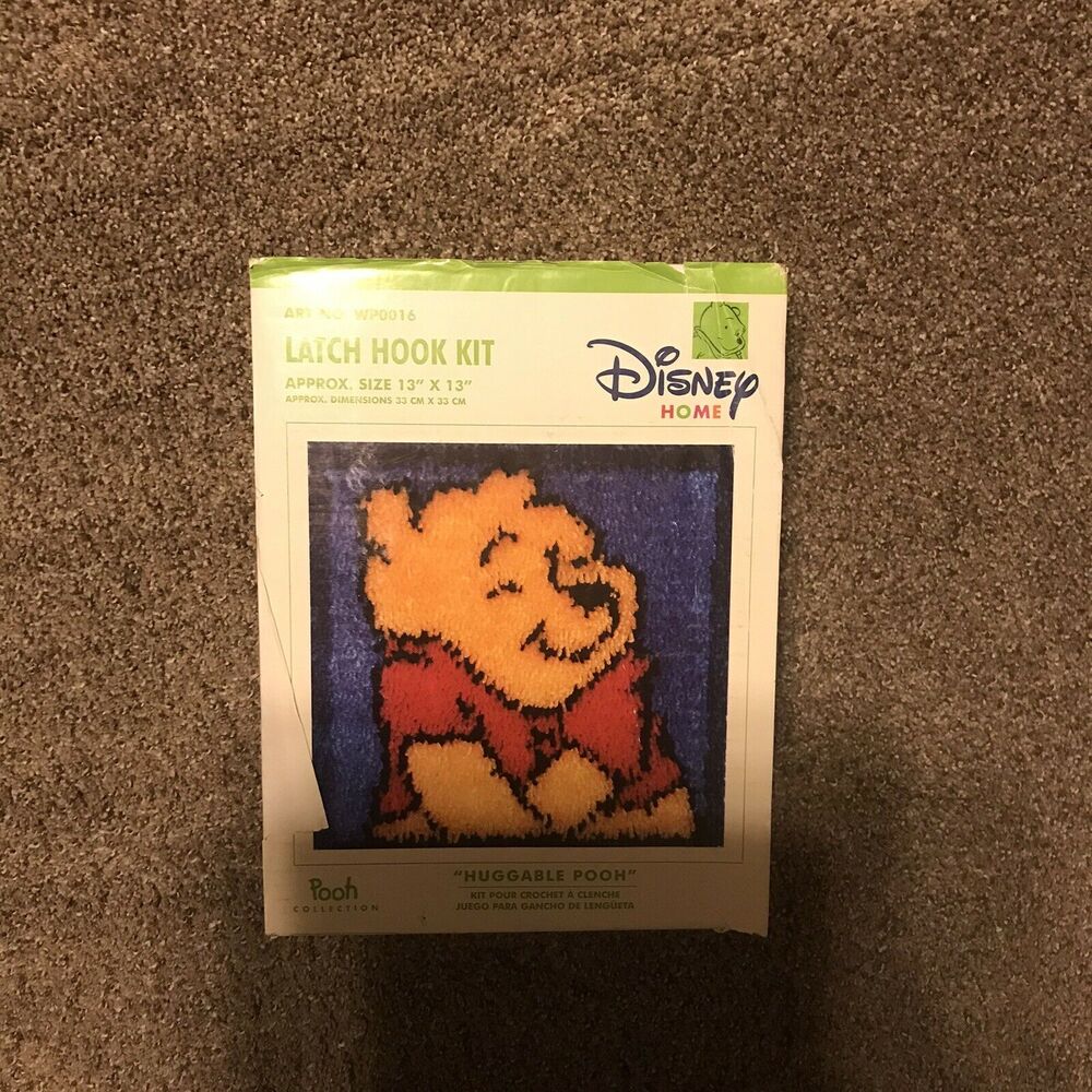 Disney Home Huggable‎ Pooh Latch Hook Kit 13" X 13"